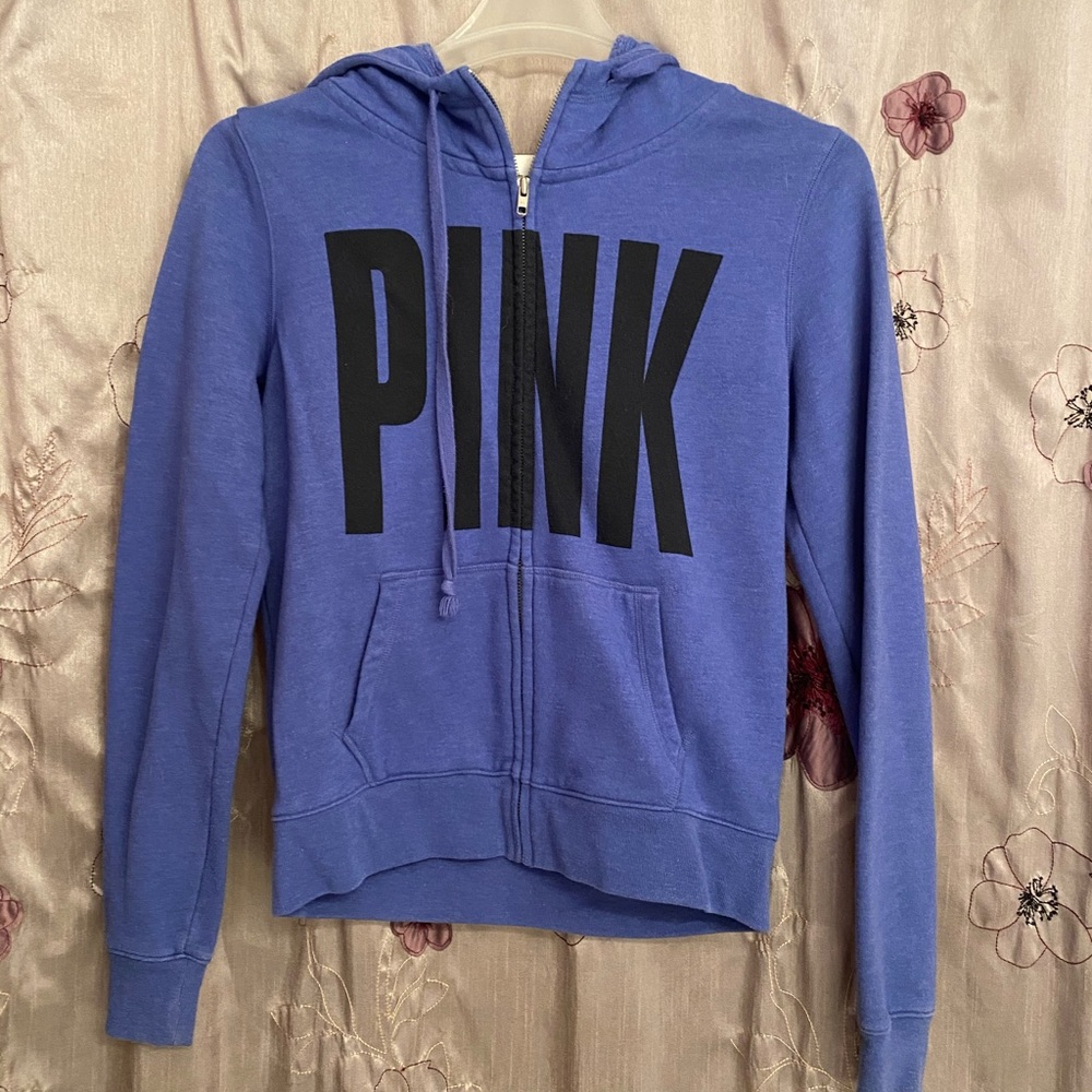 PINK indigo zip up